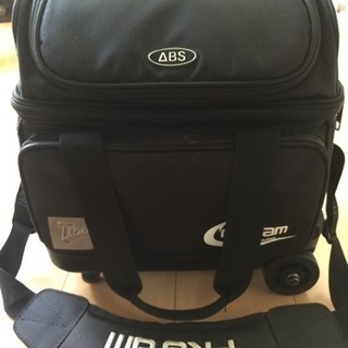 【値下げ】ボウリングボールバック 一個用キャスター付きABS P...