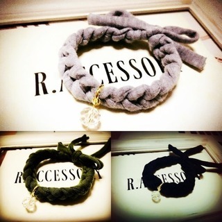 tシャツヤーンブレスレット♡ハンドメイド