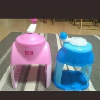 かき氷器二つとショップナイロン袋、紙袋など交換してください！