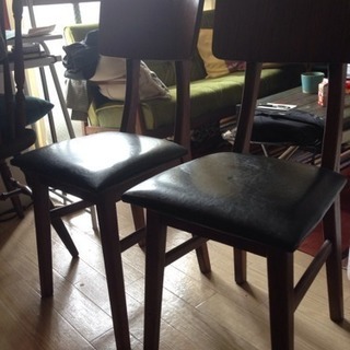 ジャーナルスタンダードファニチャー✳︎チェア二脚の画像