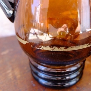 フランス ヴィンテージ ウォーターピッチャーとグラスの画像