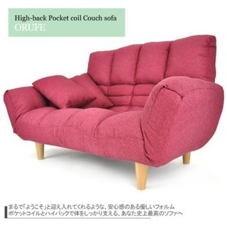 【お取引中】美品★引取り限定★ハイバックコイルカウチソファ　オルフェの画像