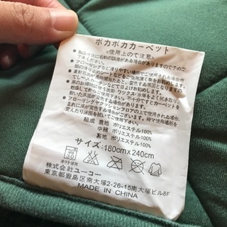 カーペット 緑 ラグ  グリーンの画像