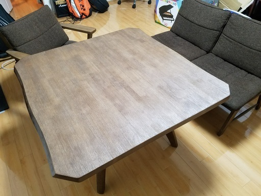 大塚家具の高級ダイニングテーブル＋椅子３個セット