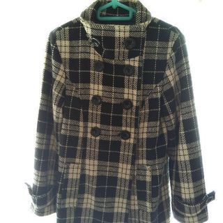 コート　チェック　Mサイズの画像