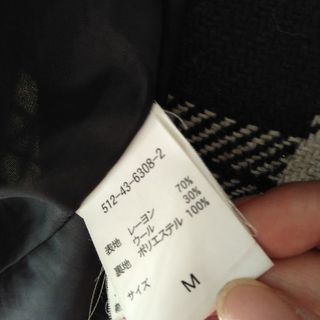 コート　チェック　Mサイズの画像