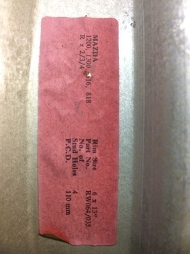 PCD110mm 4本セット コスミック Mk-3 未使用品 13in6j