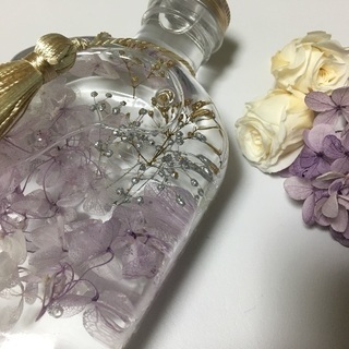 10月限定レッスン♡ハーバリウムディフューザー&アンティークボトルの画像