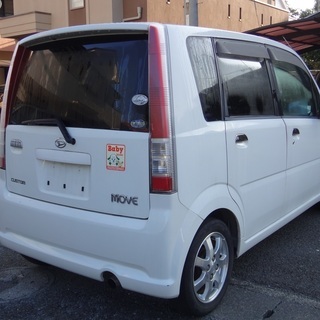 【激安投売】車検付ムーヴカスタム！人気の白！Tベルト済！早い者勝ち！の画像