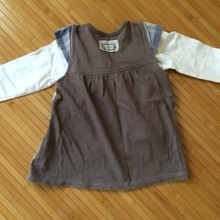 110 s.t.closet ロンTとベストのセットアップの画像