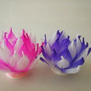蓮の花のランプを作ってみませんか？の画像