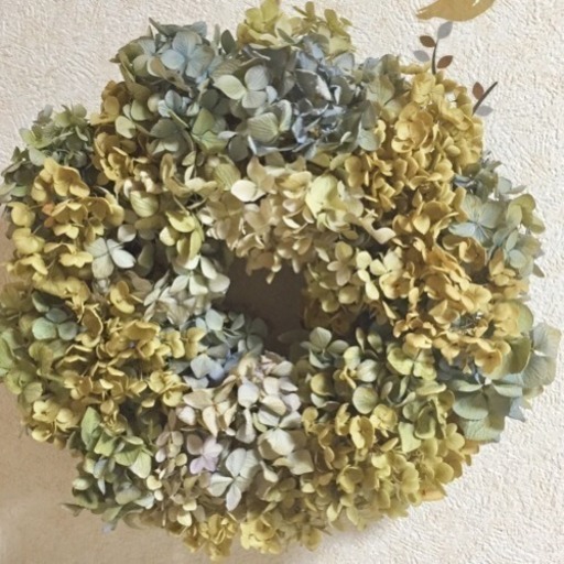 28㎝ボリューム満点紫陽花リース