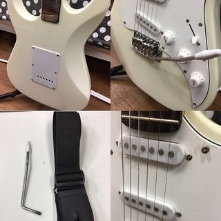 エレキギター　PLAYTECH  プレイテック /  ST250 Maple White  / メイプルホワイ ト/  ストラトタイプ　中古の画像