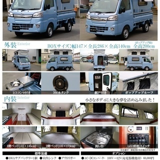 軽トラキャンパー MINI MAX BOXのみ　新車の画像