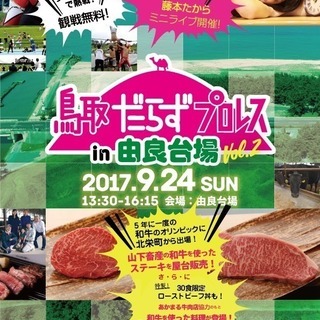 鳥取県中部地震復興応援イベント　鳥取だらずプロレス in 由良台...