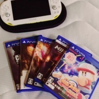 PS vita(ホワイト)     カセット3種     ディエマのカード PS vita(ホワイト) カセット3種 ディエマのカード