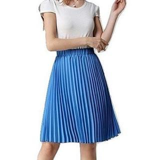 【美品】膝丈プリーツスカート カラーバリエーション豊富 かわいいの画像
