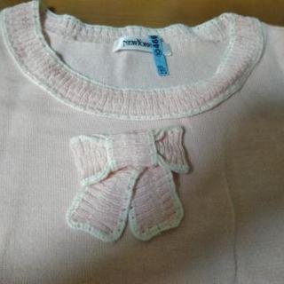 美品!NEWYORKER薄ピンク長袖ニットLニューヨーカーの画像