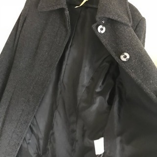 ANTINO ダークグレー ロングコート オフィスカジュアル 綺麗めおしゃれ 売り切り　クリーニングタグ付き　NO.7571-0013の画像
