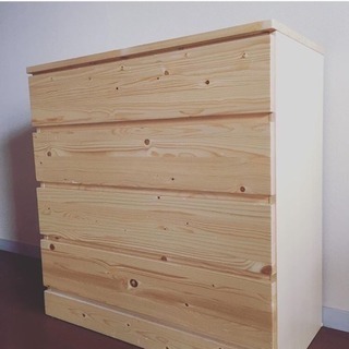 無印良品 パイン材チェスト 4段ワイド 棚 かとう 無印良品 パイン材 4段