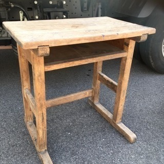 レトロ 学校机 学習机 幅58×36 高さ58