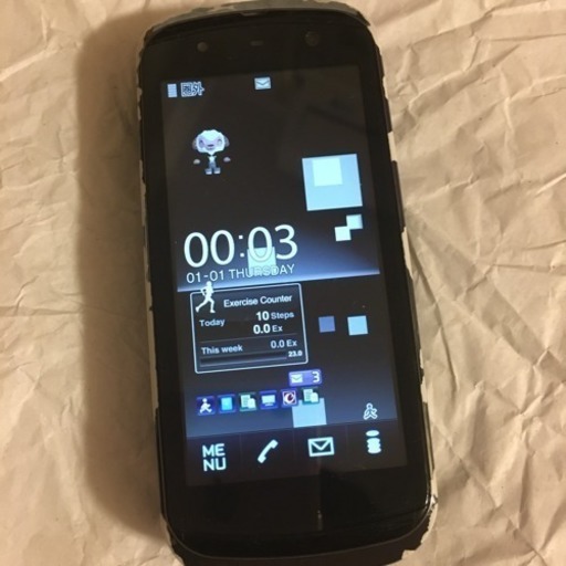 バッテリー合計2つ　中古 FOMA 携帯 docomo ブラック