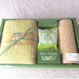 新品未使用 TEA TIME フェイス・ウォッシュタオル・石鹸セット