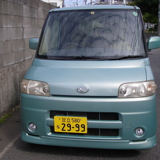 15 年式　タント　うす緑色　Ｘﾘﾐﾃｯﾄﾞ　５ﾅﾝﾊﾞｰ車の画像