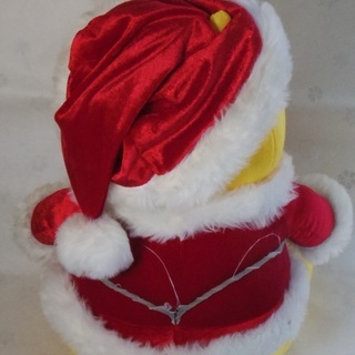 クマのプーさん　クリスマスバージョン　ぬいぐるみの画像