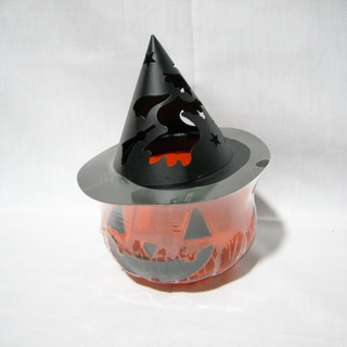 ハロウィン　パンプキンモンスター　ガラスポット　【新古品】の画像