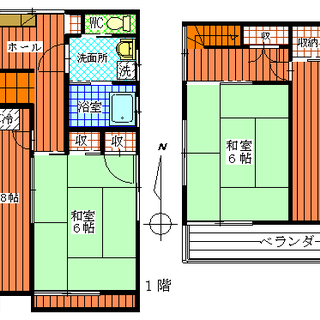 仲介料不要、3DK　1戸建て庭付き　DIY可物件