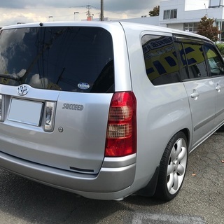 乗出し総額25万円！！ H15年 サクシードワゴン 車検30年8月 車高調 RH17インチアルミ！の画像