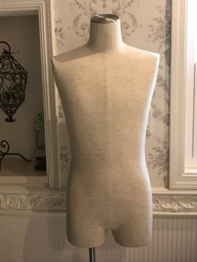 メンズトルソー  ステンレス調