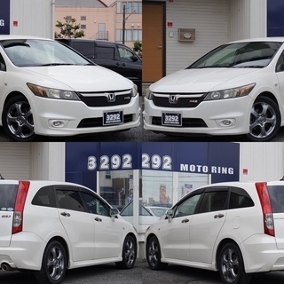 最新在庫特集！！　誰でも車がローンで買えます！　ストリームＲＳＺ　ＨＤＤナビ、フルセグ、Ｂカメラ、ＨＩＤ、ＥＴＣ、アルミ、エアロ、キーレス　完全自社ローン！！の画像
