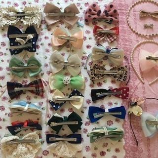 激安新品ヘアアクセサリーリボンの画像