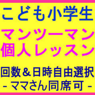 対 面＆オンラインも！こども：小学生 ★英会話 マンツーマン個人...