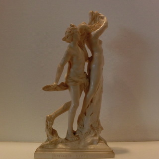 A.SANTINI APOLLO E DAFNE アポロとダフネ像　ベルニーニ作ギリシャ女神彫刻像レプリカ　イタリア製　置物の画像