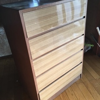 レトロ箪笥 たんす タンス 5段の画像
