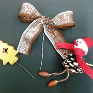 クリスマスもお正月も使える生きた植物リースを作りませんか♫３名〜グループのお申し込みで￥2,700♫の画像