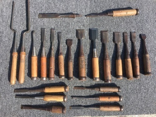☆大工道具のノミ(22本)☆貴重品☆