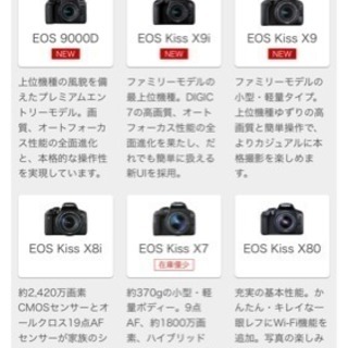 Nikon Canon のエントリーモデル 一眼レフカメラ