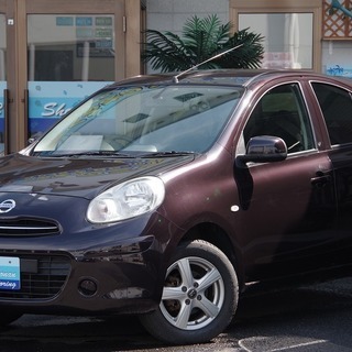 自社ローン専門中古車販売店！☆平成２３年　日産　マーチ　紫！☆D...