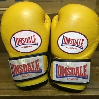 LONSDALE/ロンズデール ボクシング グローブ 黄色の画像