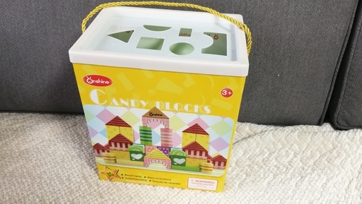【残4点】ヨーロッパ向け高級木製玩具（積木30ピース）
