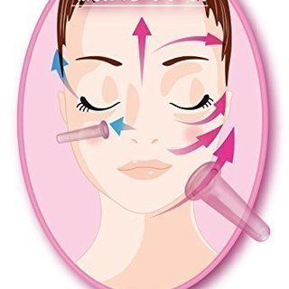 顔首 締めるフェイスリフトカッピング療法4個セット Facial Massage Cupping Therapy Set 4 pcsの画像