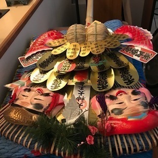 【商談中】神田明神 豪華 熊手、10万円の品、高さ120cm、幅67cm、厚さ15cmくらいの大きな熊手の画像
