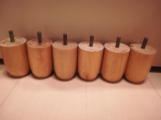 脚つきマットレスの脚　7.5cm×6本