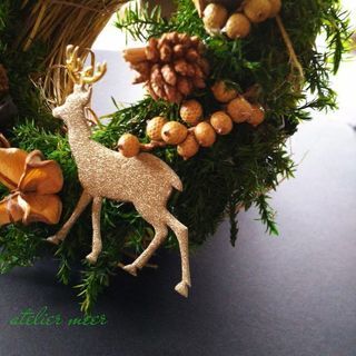 natural素材のX'masリースレッスン【募集中】の画像