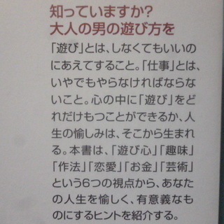 文庫本　「遊びの品格」　川北義則の画像