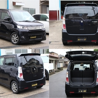 【自社ローン対応】実走行：ワゴンR スティングレー ナビ/テレビ/DVD/プッシュスタート/シートカバー☆LINE問い合わせ可能☆現車確認可能の画像